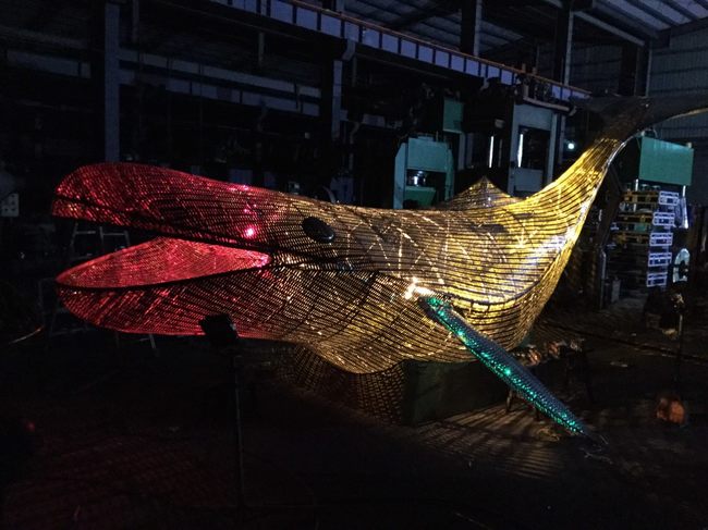 台北燈節2月登場 10公尺鋼雕鯨魚亮相 | 華視新聞