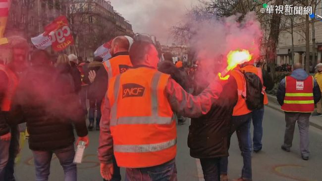 法國反年改浪潮延燒 民眾再上街頭 | 華視新聞