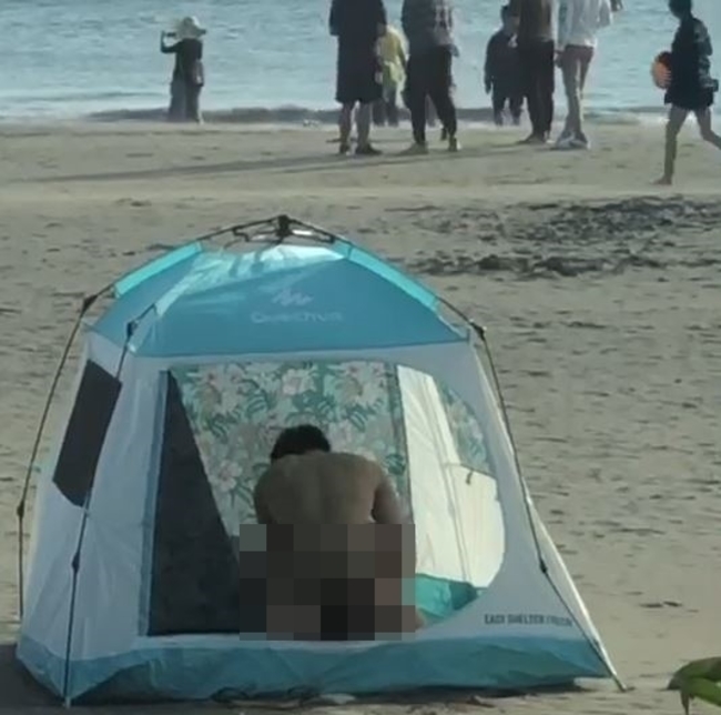 未觸法！沙灘帳篷「性行為」 警：無供觀覽意圖 | 華視新聞
