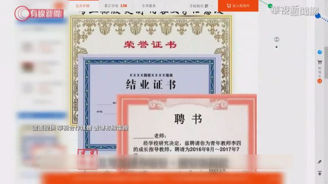 想當名校畢業生? 中國上網買得到證書! | 華視新聞