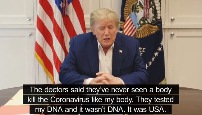 假訊息別當真！川普「DNA、USA」假圖疑似來自他 | 華視新聞