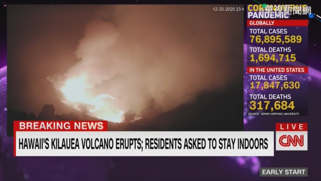 夏威夷火山噴發 引發規模4.4地震 | 華視新聞