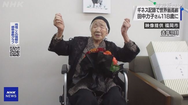 全球最長壽! 日本人瑞歡慶118歲生日 | 華視新聞