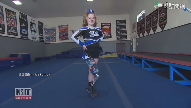 ｢義肢｣獨秀! 美11歲啦啦隊女孩展絕技 | 華視新聞