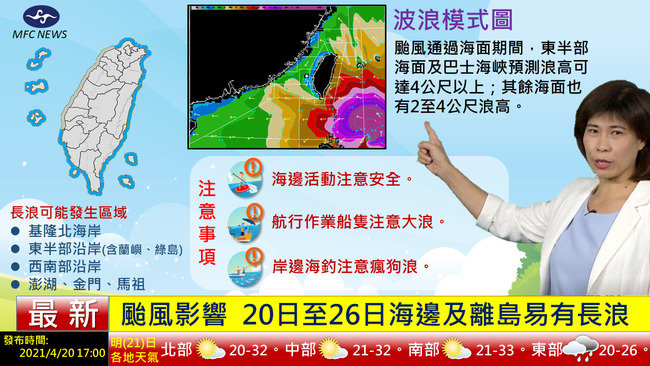 舒力基21-23日最近台 中南部山區午後短暫雷雨 | 華視新聞