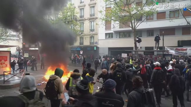歐民眾勞動節示威爭權益 釀警民衝突! | 華視新聞