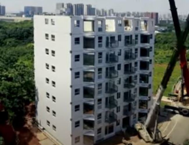 10樓高住宅 中國建商僅花「28小時」蓋完 | 華視新聞