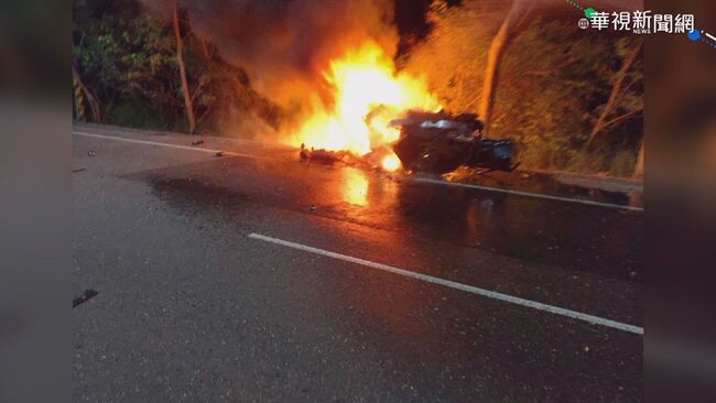 台東轎車失速自撞起火 駕駛乘客身亡 | 華視新聞