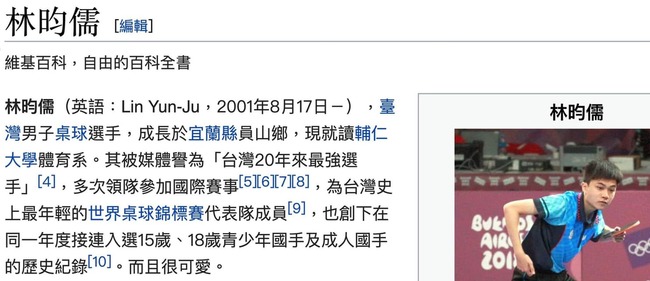 林昀儒精彩對戰球王 維基介紹被改成「超級無敵可愛」 | 華視新聞