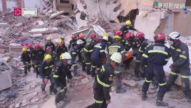 西班牙3層高建築坍塌 釀1死1失蹤! | 華視新聞