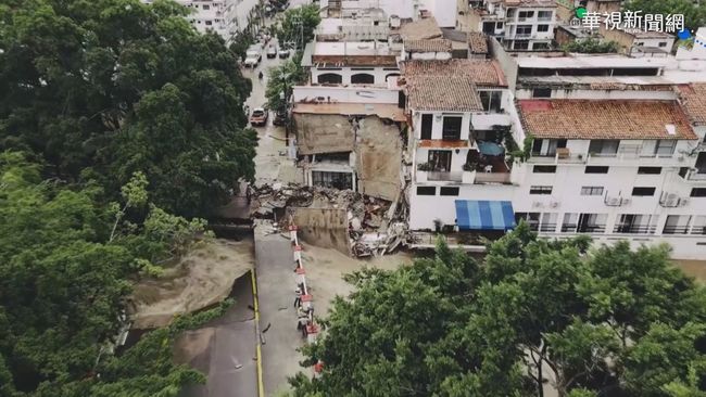 熱帶風暴襲墨西哥 建物倒塌栽入河 | 華視新聞
