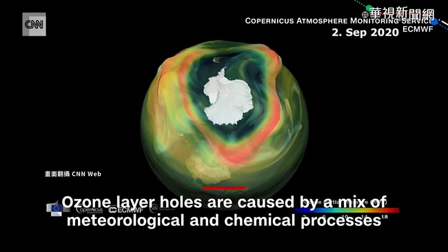 南極上空臭氧層破洞擴 面積逾南極洲 | 華視新聞