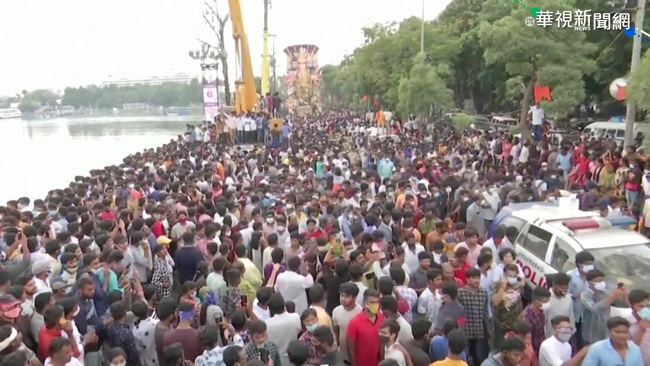 印度象神節慶典 湧入萬千信徒"群聚" | 華視新聞