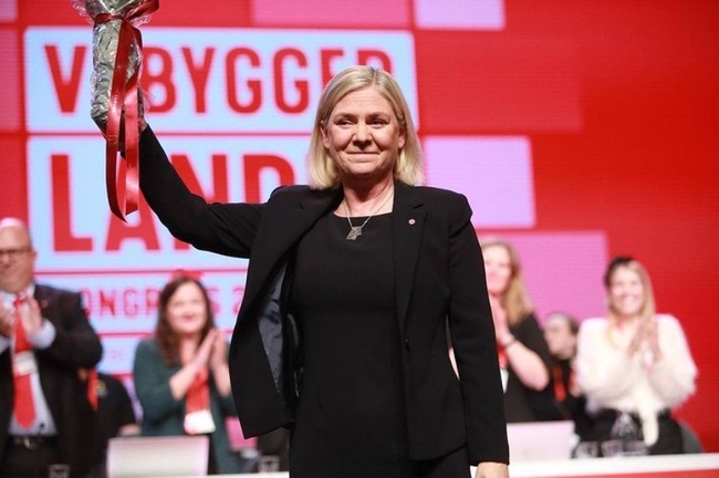 瑞典史上首位女性總理 上任不到8小時辭職 | 華視新聞