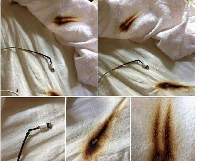 睡覺手機「放床上充電」  電線起火床單燒出大洞 | 華視新聞