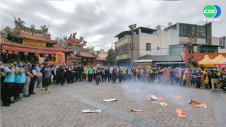 台中旱溪媽祖繞境 參加者需出示小黃卡