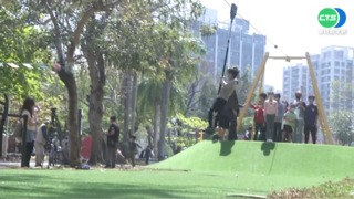 南台灣最長30米溜索登場 小朋友樂翻了!