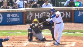 鈴木誠也首轟出爐 雙手合十慶祝受矚目