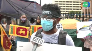 要總統下台! 斯里蘭卡人府外搭帳篷抗議