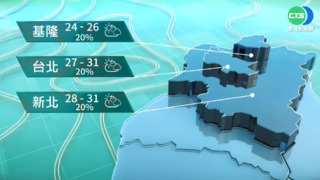 今晚鋒面報到 北 東部轉有雨