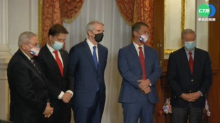 美重量級議員團 見完總統.防長旋風離台