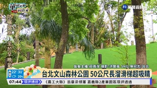 台北文山森林公園 50公尺長溜滑梯超吸睛