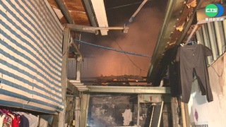 台中鐵皮屋暗夜竄火 1人傷.波及3建築