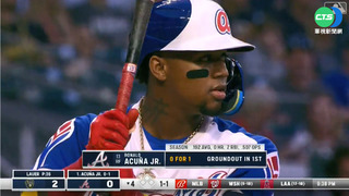 傷癒復出後首轟 勇士Acuna摔倒全壘打