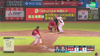 林立再見安打 桃猿擊退味全龍奪6連勝