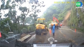 山區大雨落袂停 苗126線邊坡再次坍方