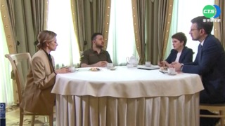 澤倫斯基偕妻受訪 甜蜜稱"在電視上約會"