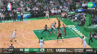 NBA/打8分鐘僅1分 熱火東冠G4慘輸塞爾提克