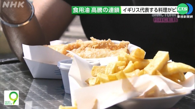 食材成本大漲 英1/3炸魚薯條店恐倒閉 | 華視新聞