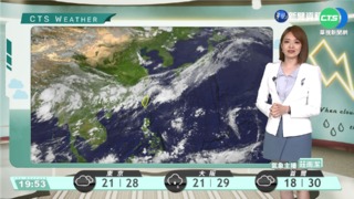 鋒面逐漸遠離 各地大多為多雲到晴