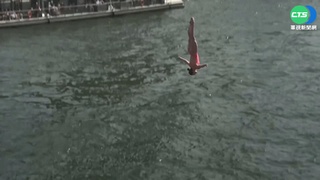 極限跳水賽第2站 艾菲爾鐵塔成最美背景