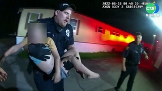 美民宅惡火困3歲童 警消破窗救人