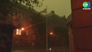 天有異象! 美多地驚見"暗綠光天空"