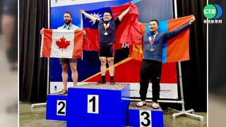 世界警消運動會 台中消防隊廖坤帝臥推奪金