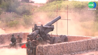 嘉義工兵練架橋 金防部實彈演練反登陸砲擊