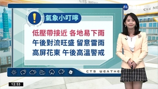 低壓帶水氣影響 東.東北.雙北防較大雨勢