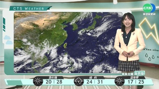 各地暖熱 午後中南部山區注意較大雨勢