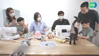 蔡英文.陳其邁親訪六寶爸媽 宣傳育兒政策