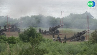 天雷操演反登陸作戰 陸軍38門榴彈砲齊發