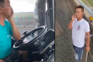 國道遭惡意逼車 大車駕駛超淡定 網笑：學長看猴戲