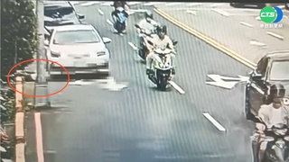 醉男躺路邊睡覺 遭違停車輾頭幸輕傷