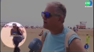 西國海灘上順手牽羊! 賊行竊過程全都錄