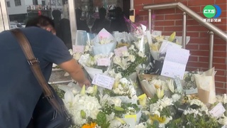 台南兩警擒匪殉職 民眾派出所獻花悼念