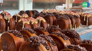 "圓可頌"甜點風靡紐約 濃郁夾心配酥脆口感