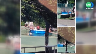 溜冰場接公廁水龍頭戲水 縣府:違反規定