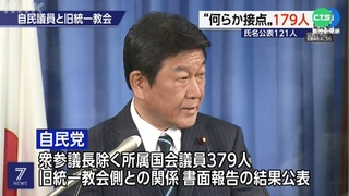 接觸統一教惹議 自民黨強調將徹底切斷關係